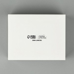 Коробка складная с пластиковой крышкой «Белая», 11.5 х 9 х 4 см
