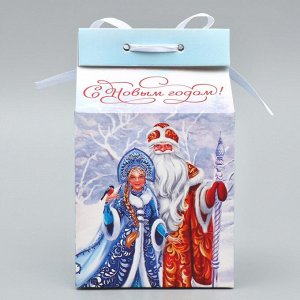Упаковка для кондитерских изделий «С Новым годом!», 8*10*16 см