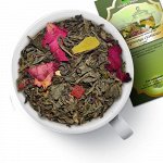 Чай зеленый &quot;Сокровища султана&quot;(1 сорт) Зеленый китайский чай с кусочками ананаса, лепестками роз, цедрой апельсина и ароматом а