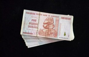 Зимбабве five billion dollars розовая 5 млрд долларов