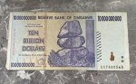 Зимбабве ten billion dollars голубая 10 млрд долларов
