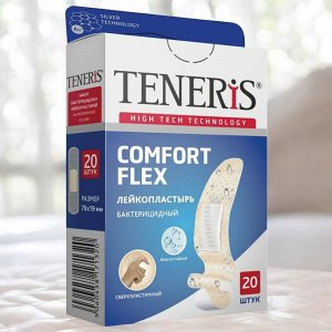 Набор пластырей 20 шт TENERIS COMFORT FLEX, суперэластичный, полимерная основа, ш/к 71320