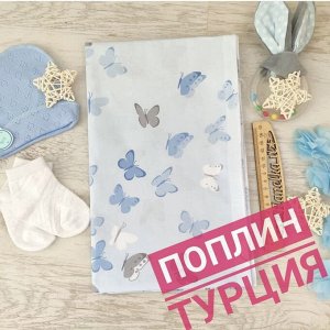 Бабочки на голубом