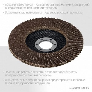 Круг лепестковый торцевой 125 х 22.2 мм