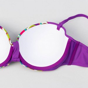 Купальник женский раздельный 7500 цвет фиолетовый, р-р 42-44 (S), чашка А