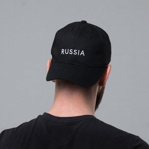 Кепка &quot;RUSSIA&quot;, цвет черный