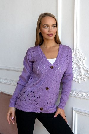 Кофта 5448 Рисунок: ---Сезон: круглогодичныйУход за вещами: бережная стирка при 30 градусахВид застежки: ПуговицаСостав, %: 80%акрил/20%шерстьТкань: вязка двойная премиумВырез горловины: V-образныйНеж