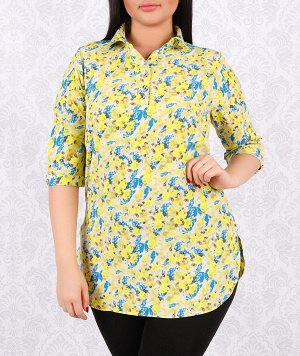 Блузка Длина изделия: Симпатичная блузка. Очень удобная и женственная модель.
