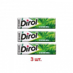 Жевательная резинка  DIROL Мята  3шт*13,6г