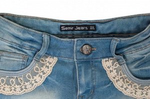 Женские секси шортики Semir Jeans с ажурными кармашками. Топовая модель сезона. Если душа просит – НАДО БРАТЬ! №264