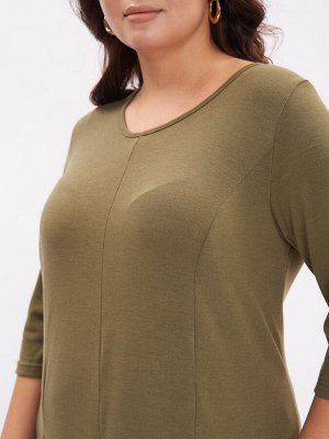 Платье со складками PP37175GRN30