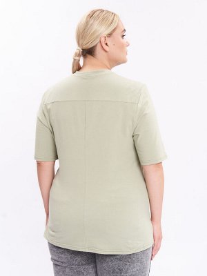 Футболка из хлопка FU21502GRN67