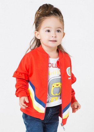 Куртка для девочки Crockid КР 300592 ярко-красный1 к197