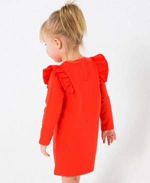Платье для девочки Crockid КР 5497 ярко-красный1 к197
