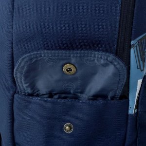 Рюкзак молодёжный Bruno Visconti 40 х 30 х 17 см, «Нью-Йорк», синий