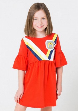 Платье для девочки Crockid КР 5500 ярко-красный1 к199