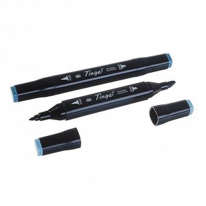 Набор маркеров Superior Tinge, профессиональные, двусторонние, чёрный корпус, 12 штук, 12 цветов, холодные серые, MS-818