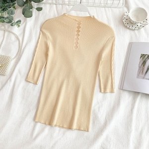 Блуза Блуза, оформленная рукавами 3/4, полиэстер. Размер (XS-M): free size