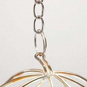 Кормушка для сена металлическая сфера, 8 х 8 х 15 см