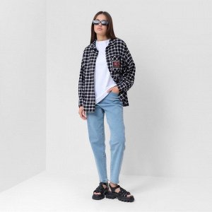 Джинсы женские мом MIST: Denim (26) 42, голубые