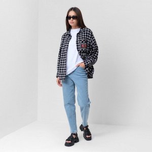 Джинсы женские мом MIST: Denim (26) 42, голубые