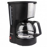 Кофеварка 600 Вт, 600 мл (6 чашек)  LUX DL-8161 черная