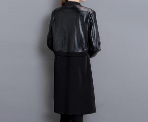 Куртка из эко.кожи,чёрный