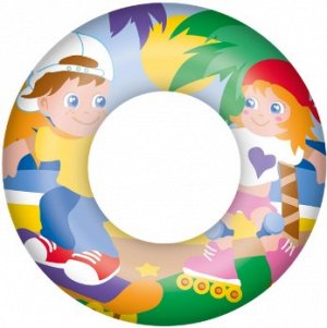 36014 bw Детский надувной круг, диаметр 61см 3-6лет ( в ассортименте)