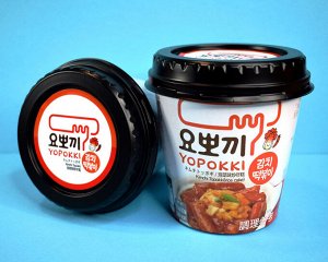 Рисовые клецки с соусом кимчи Kimchi Topokki, 115гр