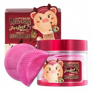 Elizavecca Hell-Pore Perfect Wine Sparkling Peeling Pad Очищающие пилинг-пады