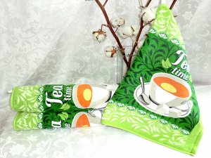 Кухонные полотенца зеленый чай 40х60