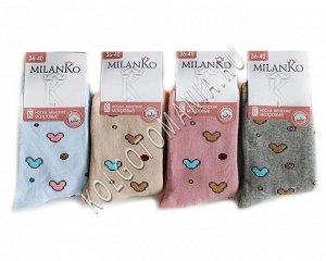 Женские хлопковые носки с махрой (4) milanko