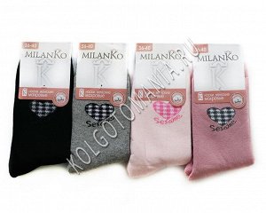 Женские хлопковые носки с махрой (3) milanko