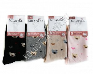 Женские хлопковые носки с махрой (9) milanko