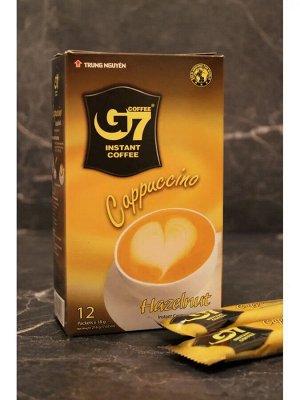 Кофе РАСТВОРИМЫЙ капучино Лесной орех G 7( 3 в 1) (12 пач. * 18 гр.) Т.М. Чунг Нгуен