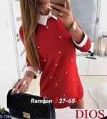 ЖЕНСКОЕ ПЛАТЬЕ ТКАНЬ ТРИКОТАЖ