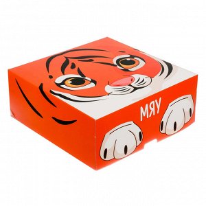 Коробка складная «Мяу», 25 х 25 х 10 см