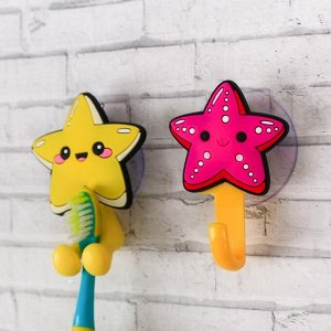 Набор "Звёзды", держатель для зубной щётки, крючок, мыльница, детский