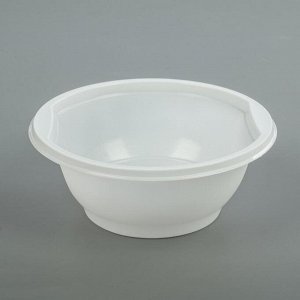 Набор одноразовых тарелок для супа, 600 мл, d=15 см, 12 шт, цвет белый