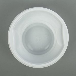Набор одноразовыx тарелок для супа, 600 мл, d=15 см, 12 шт, цвет белый