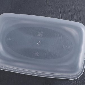 Контейнер для продуктов «Каскад», 2,2 л, прозрачный, крышка микс