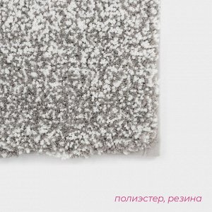 Коврик Доляна Points, 43x61 см, серый