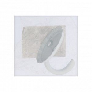 Крючок мебельный ТУНДРА TKO018, однорожковый, белый, 8 шт. TMP
