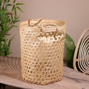Корзина плетёная, из бамбука 35х35х45 см