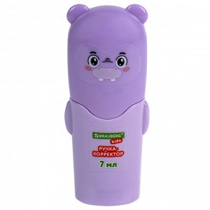 Ручка-корректор BRAUBERG KIDS "ЗВЕРЯТА", 7 мл, металлический наконечник, корпус ассорти, 1 шт, 272493