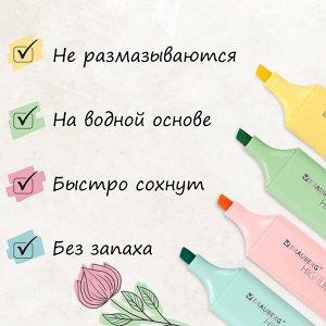 Набор текстовыделителей 4 цвета, "ORIGINAL PASTEL", линия 1-5 мм