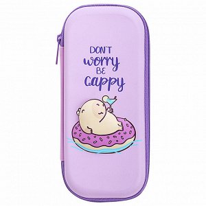Пенал BRAUBERG, 1 отделение, 1 откидная планка, EVA, 22х10х5 см, Capybara, 272335