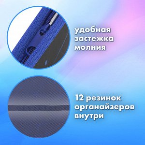 Папка для труда на молнии BRAUBERG А4, 2 отделения, органайзер, Evil robot, 272212
