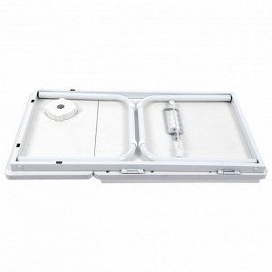 Столик складной для ноутбука/завтрака BRABIX BT-004 (ш560*г320*в270мм),  рег. наклона, белый, 532906