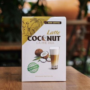 Кофе РАСТВОРИМЫЙ со вкусом кокоса ( 3 в 1) (12 пач*20гр) Т.М. BAN COFFEE
